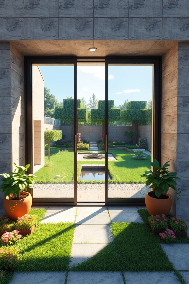 modern sliding glass doors