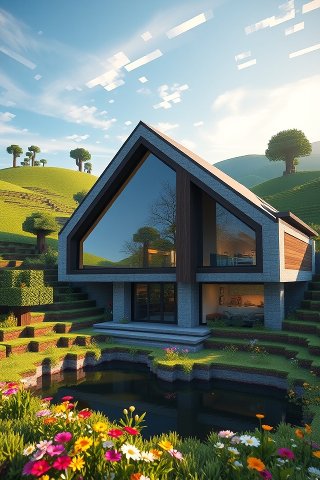 modern triangular window design
