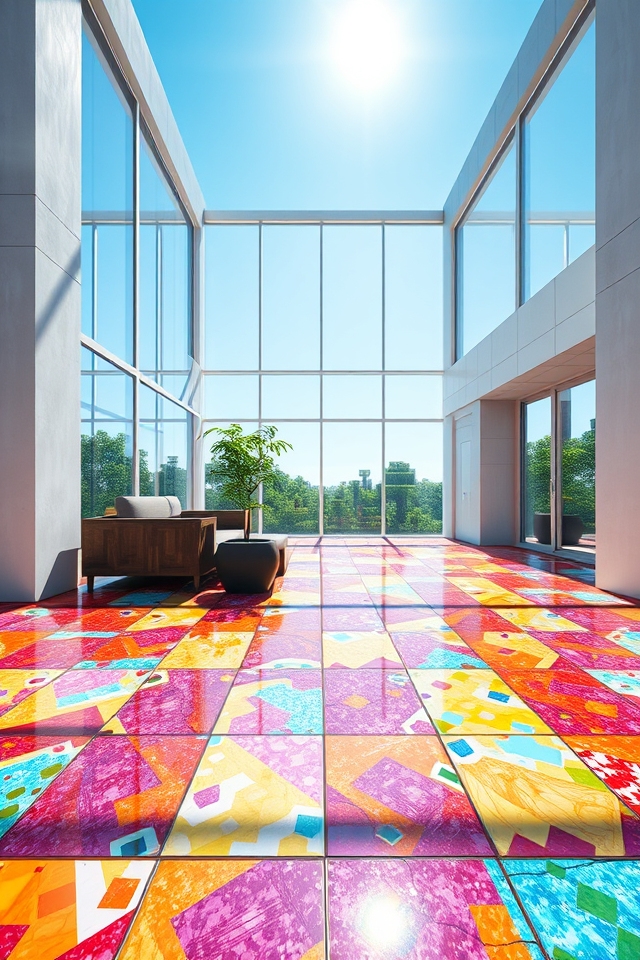 modern vibrant glass designs