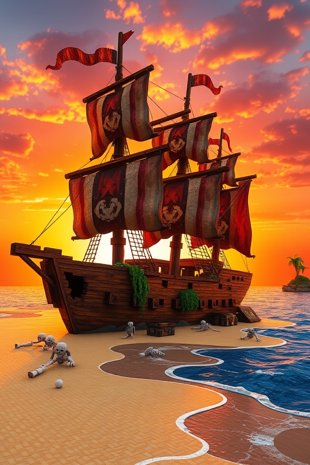 mysterious abandoned pirate ship