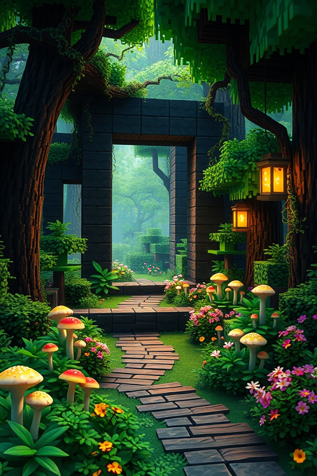 mystical enchanting forest portal