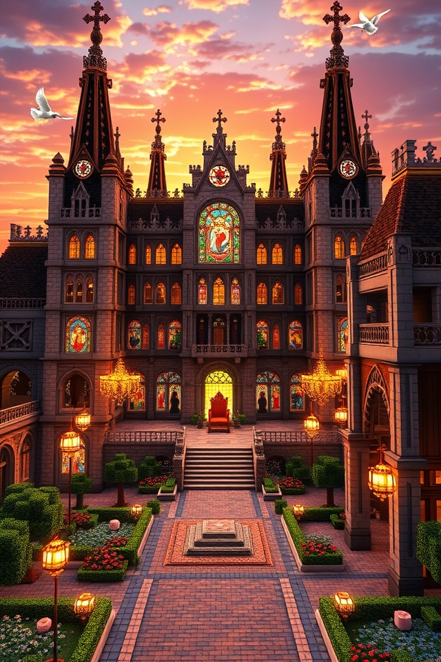 opulent minecraft royal palace