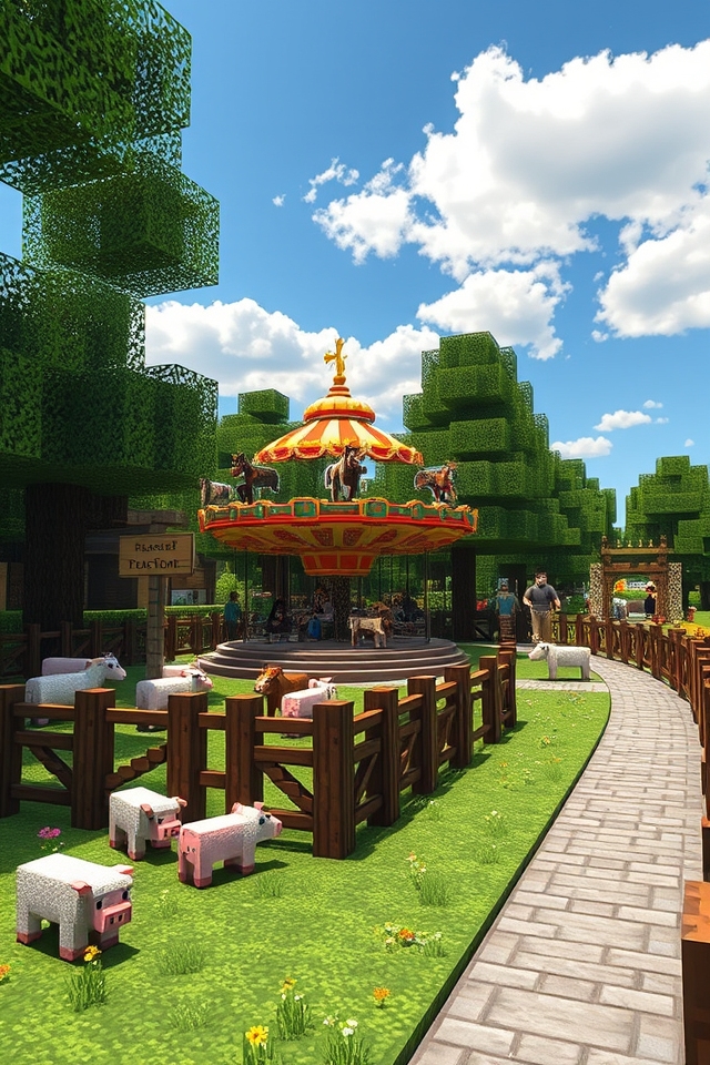petting zoo and rides