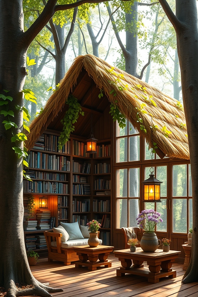 picturesque cozy reading retreat