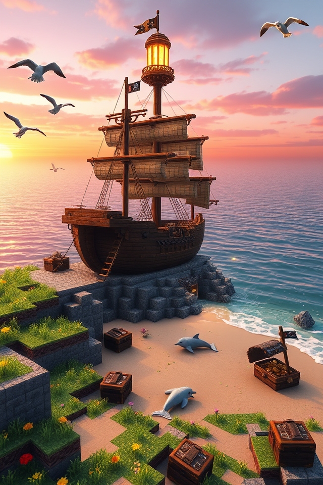 pirate themed functional lighthouse design