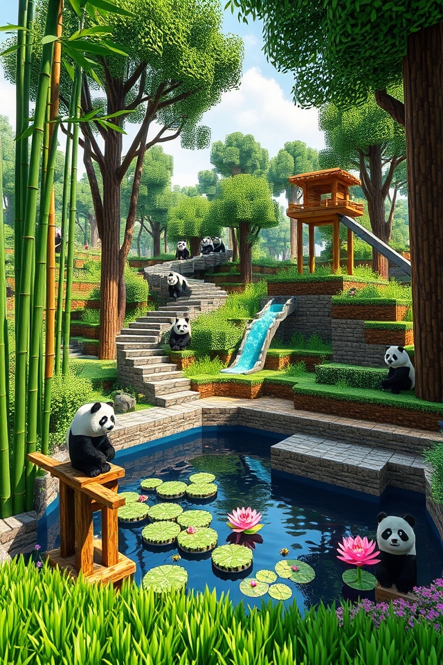 playful panda habitat enhancements