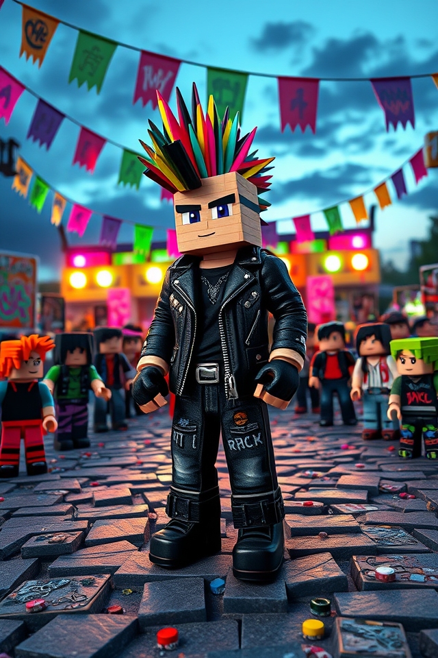 rebellious edgy punk style