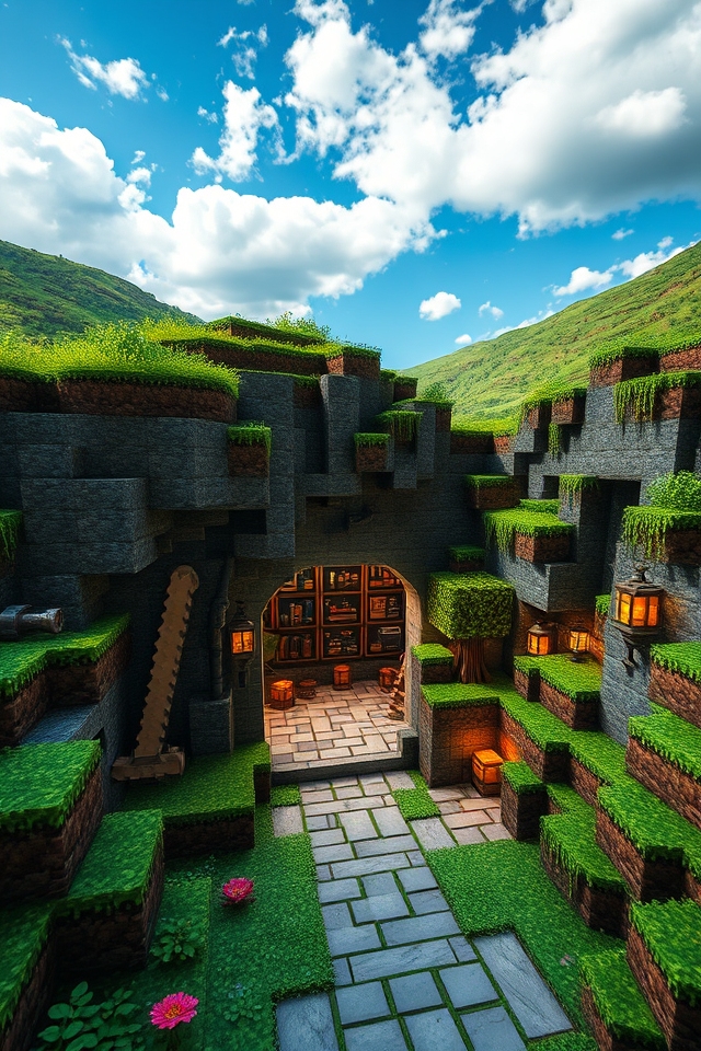 redstone hidden base design
