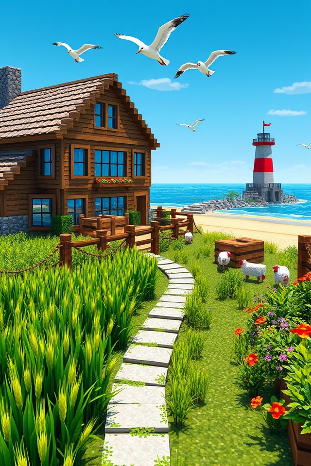 rustic coastal retreat ambiance