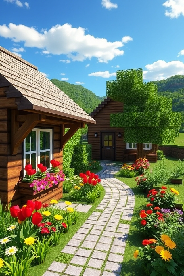 rustic floral wooden retreat