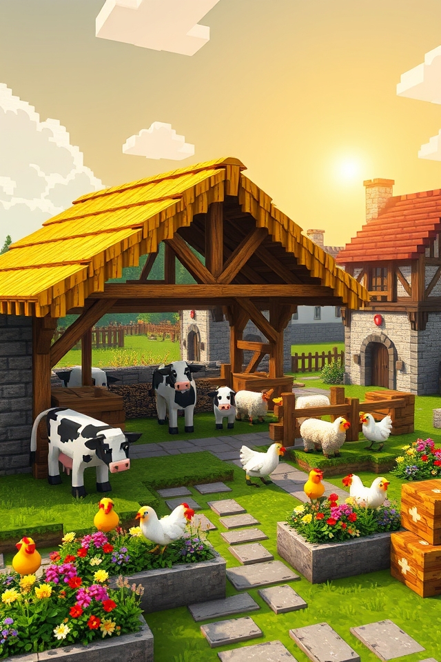rustic medieval animal stable