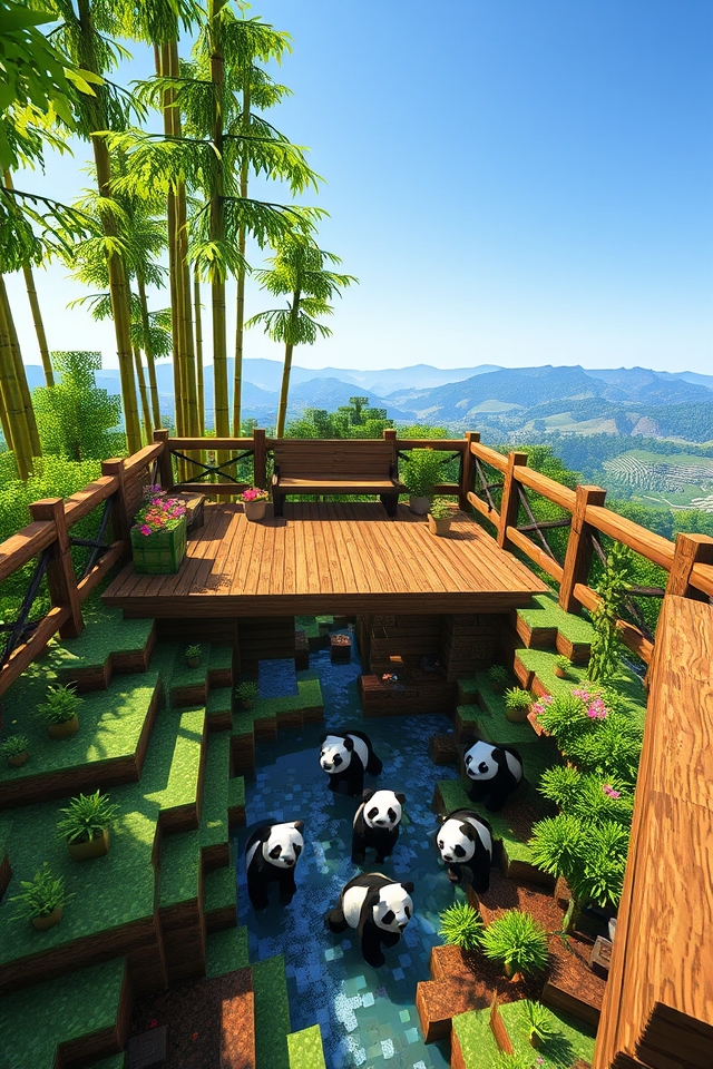 rustic observation deck design