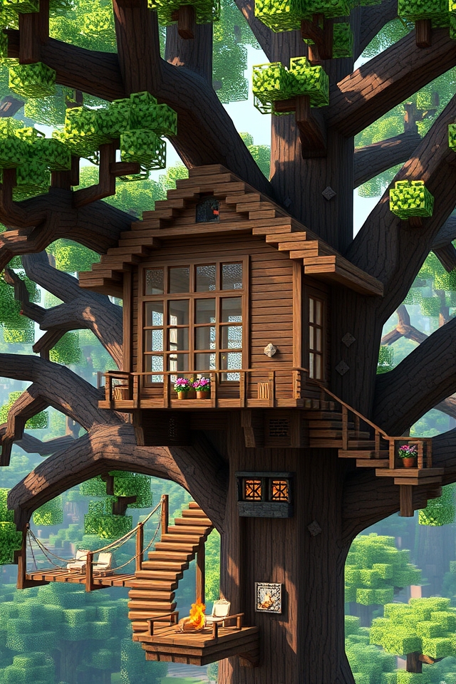 rustic treehouse adventure retreat