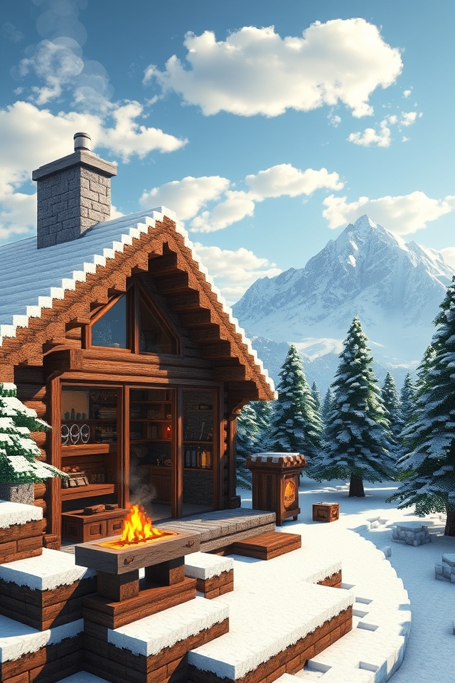 rustic winter retreat smithy