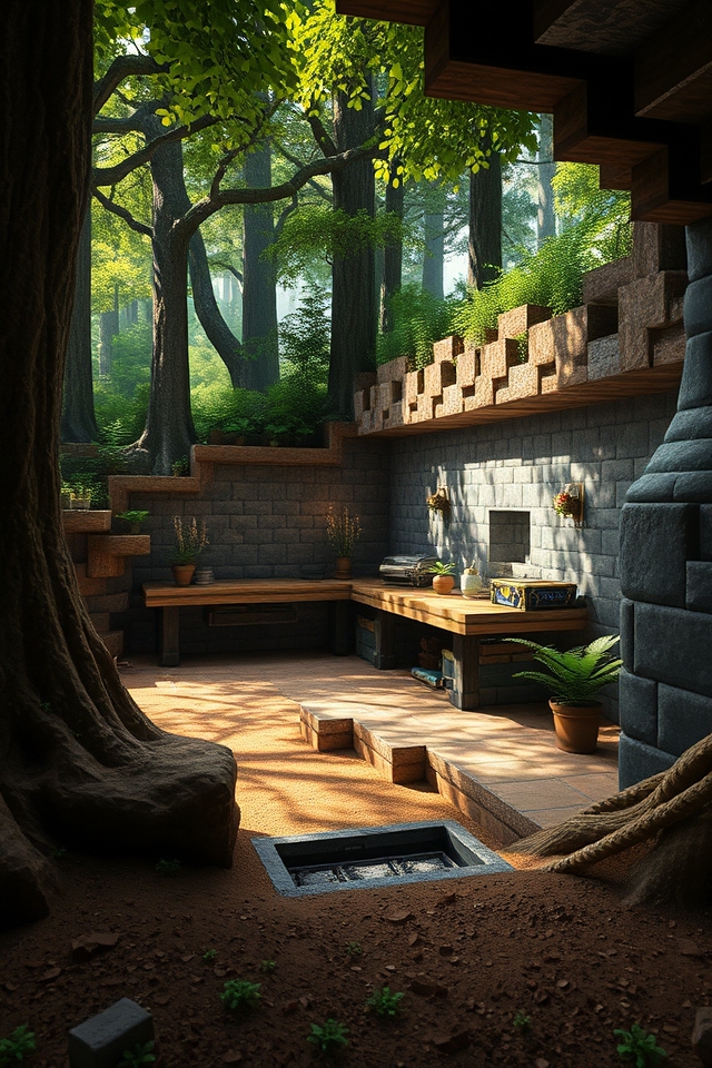 secret forest bunker creation