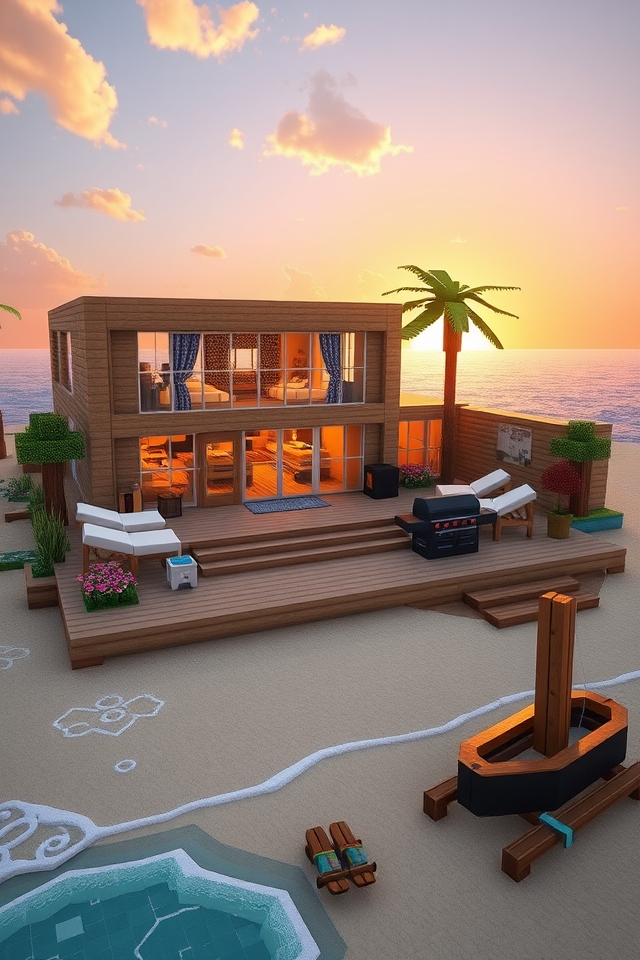 serene beachside minimalist design