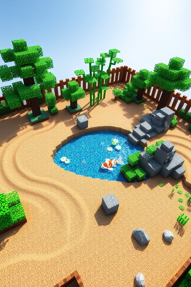 serene japanese aesthetic garden