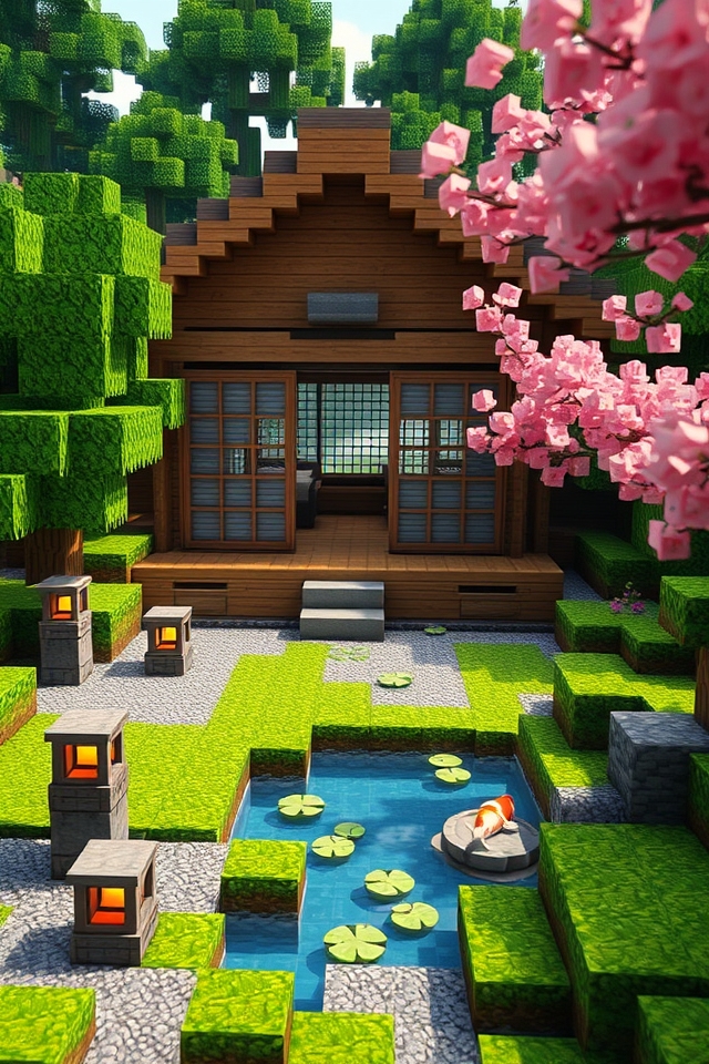 serene tea house design