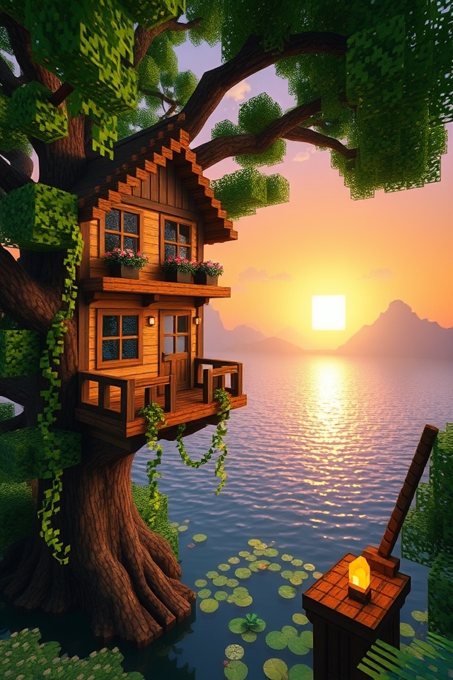 serene treetop fishing getaway