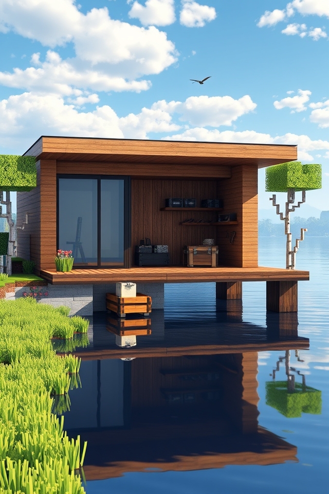sleek serene fishing retreat