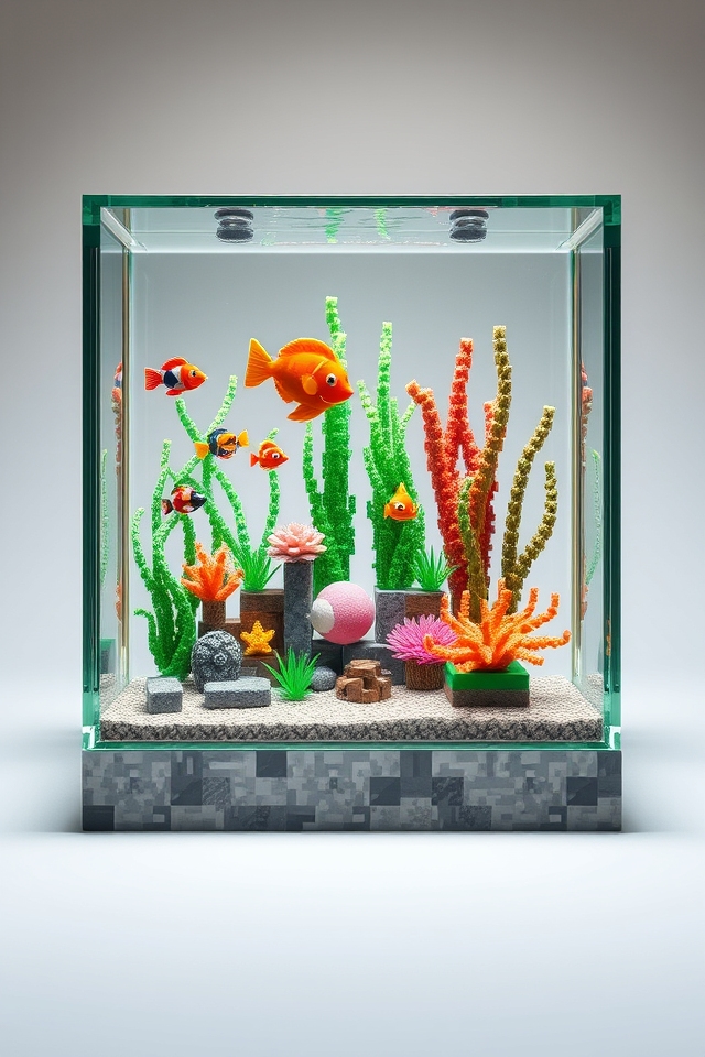 sleek unobtrusive aquatic display