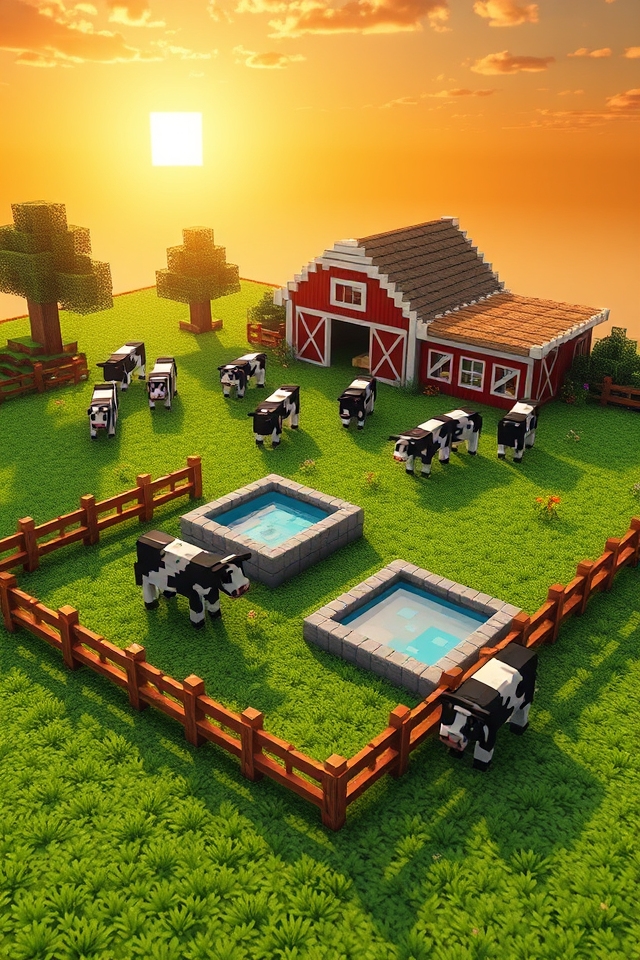 spacious cow pasture design