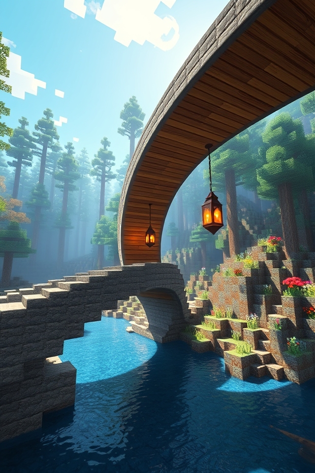 spiral bridge architectural feature