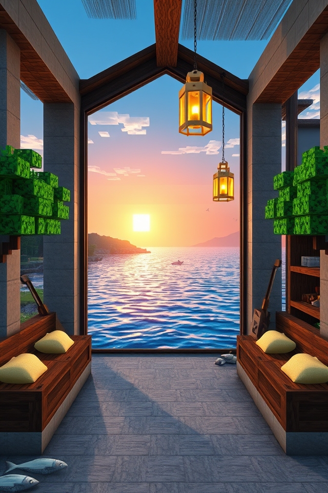 stunning coastal fishing pavilion