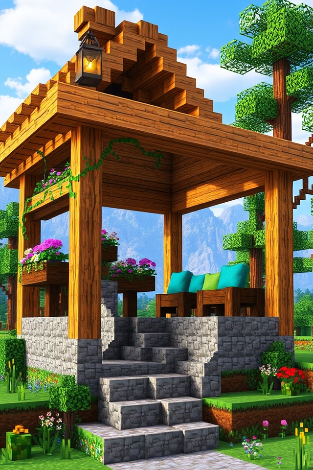 stunning multi level gazebo design