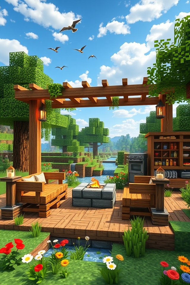 stylish outdoor gathering spaces