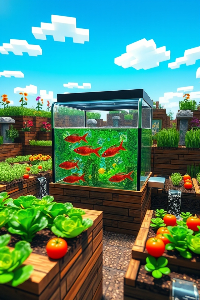 sustainable aquaponics farming system
