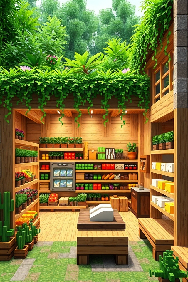 sustainable minecraft store design