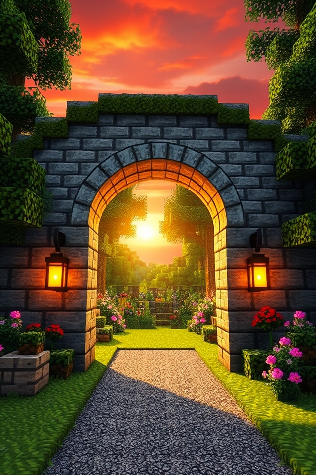 timeless durable stone archway