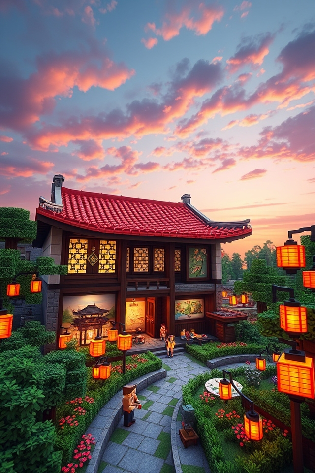 traditional korean aesthetic house