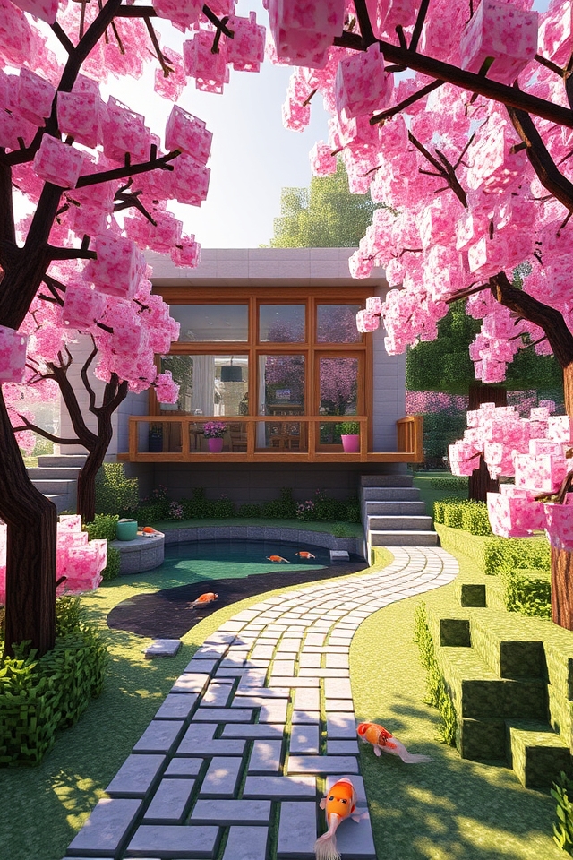 tranquil cherry blossom villa