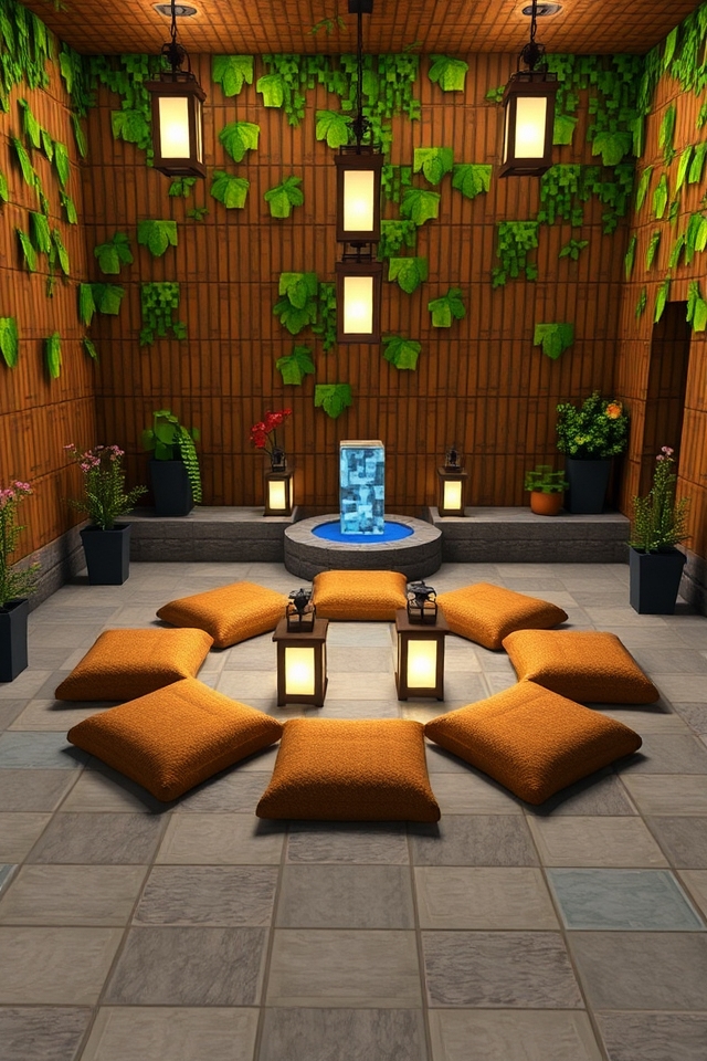 tranquil zen meditation space