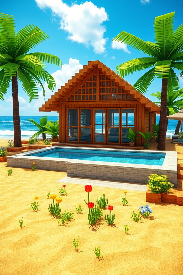 tropical island living oasis