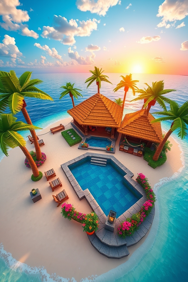 tropical paradise for relaxation