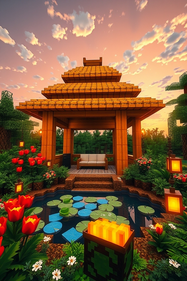 tropical paradise gazebo design