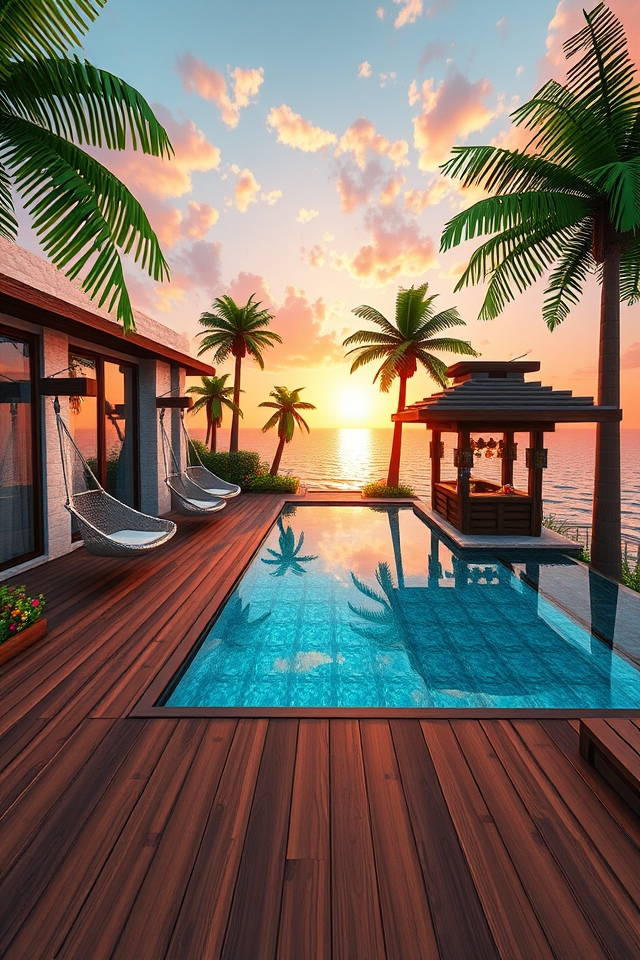 tropical paradise with amenities
