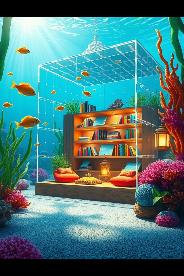 underwater cozy reading retreat