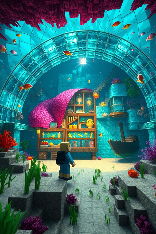 underwater treasure trading shop