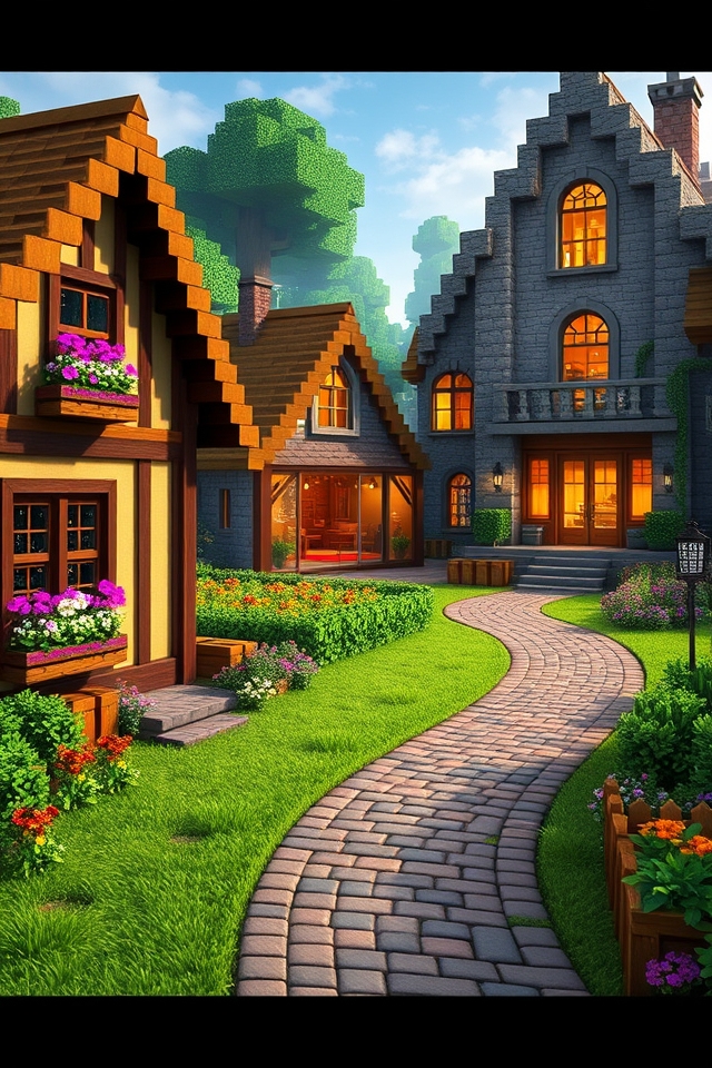unique architectural village homes
