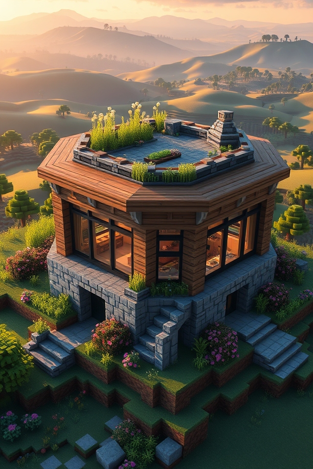unique hexagonal living space