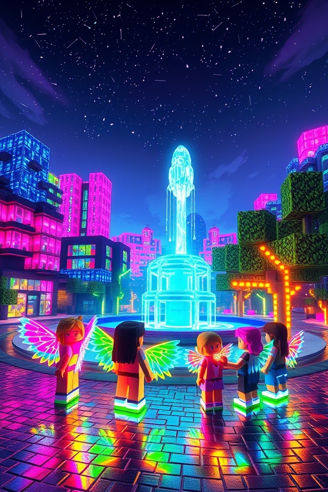 vibrant glowing avatar customization