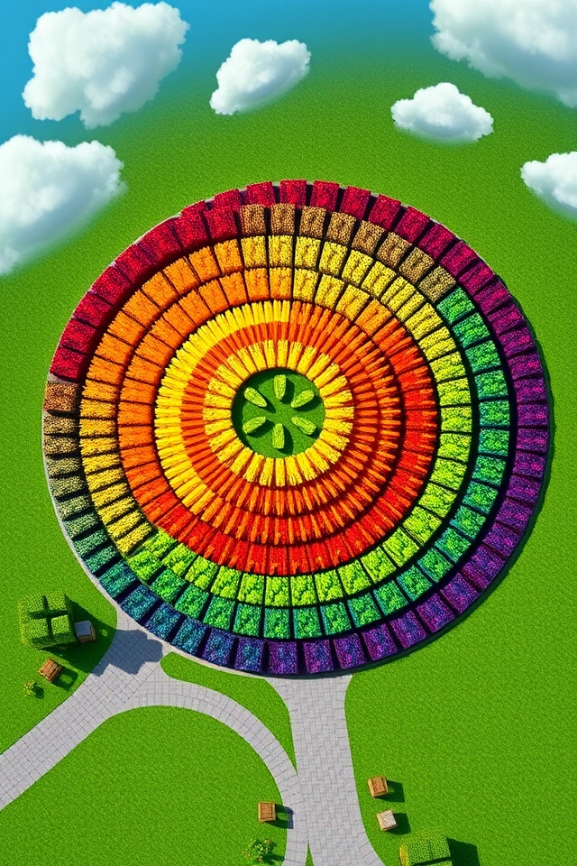 vibrant rainbow crop designs