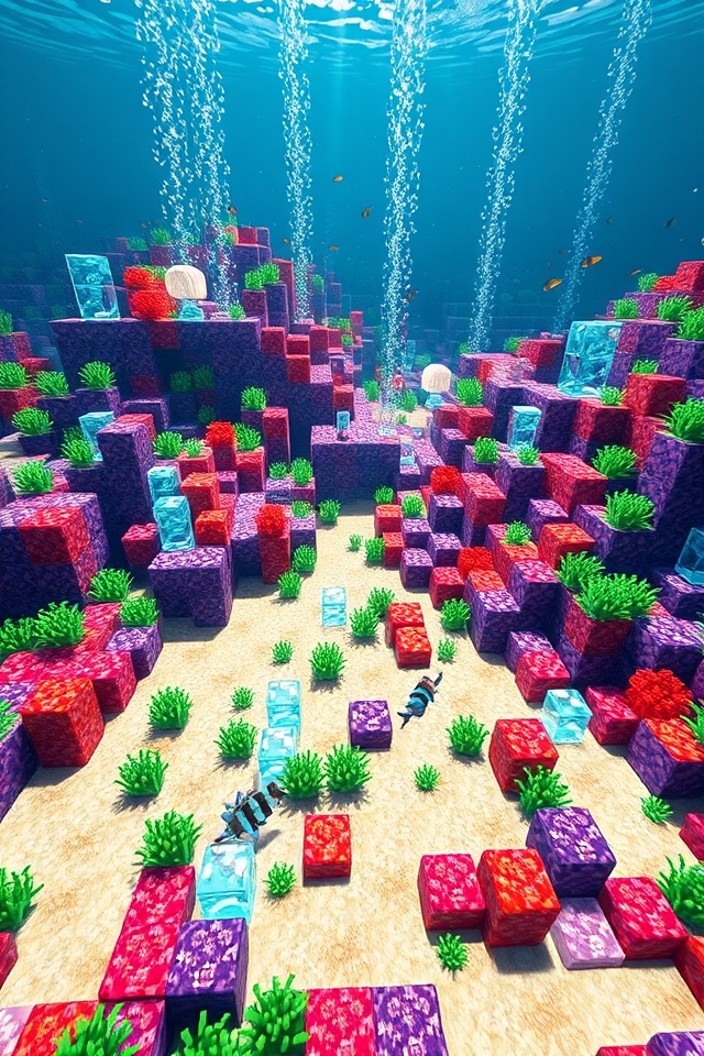 vibrant underwater coral ecosystems