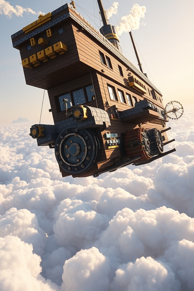 victorian inspired sky vehicle