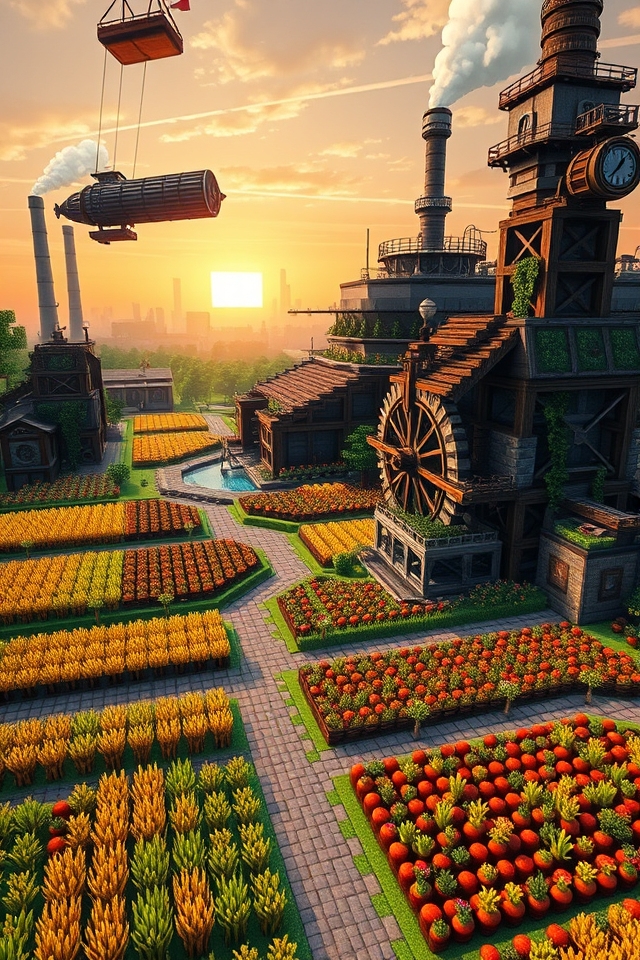 victorian themed automated farming