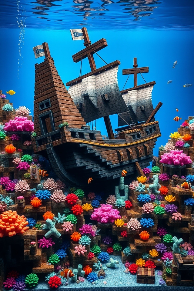vintage shipwreck aquarium build